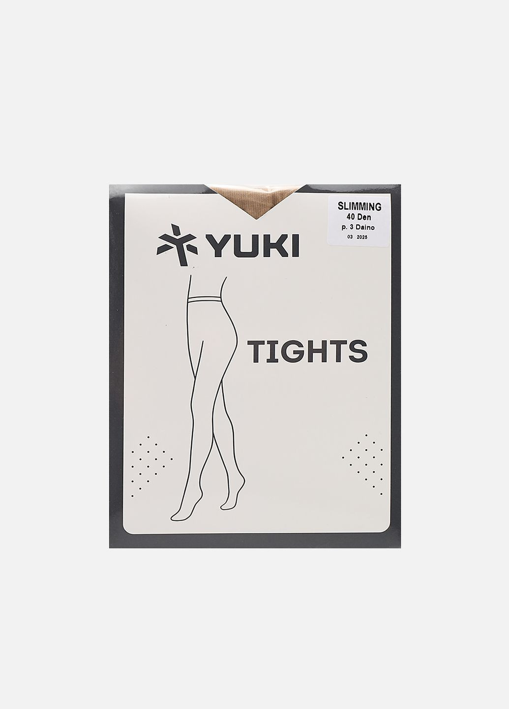 Колготки женские цвет бежевый ЦБ-00273011 Yuki (324216178)