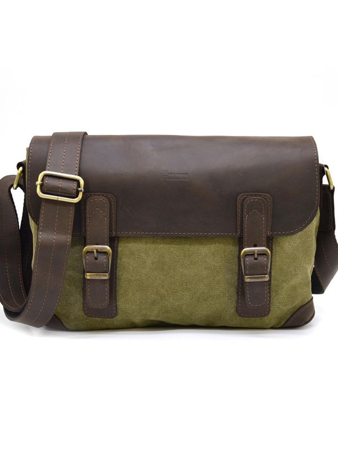 Мужская сумка через плечо из кожи и конвас CH6002-3md TARWA (298684594)