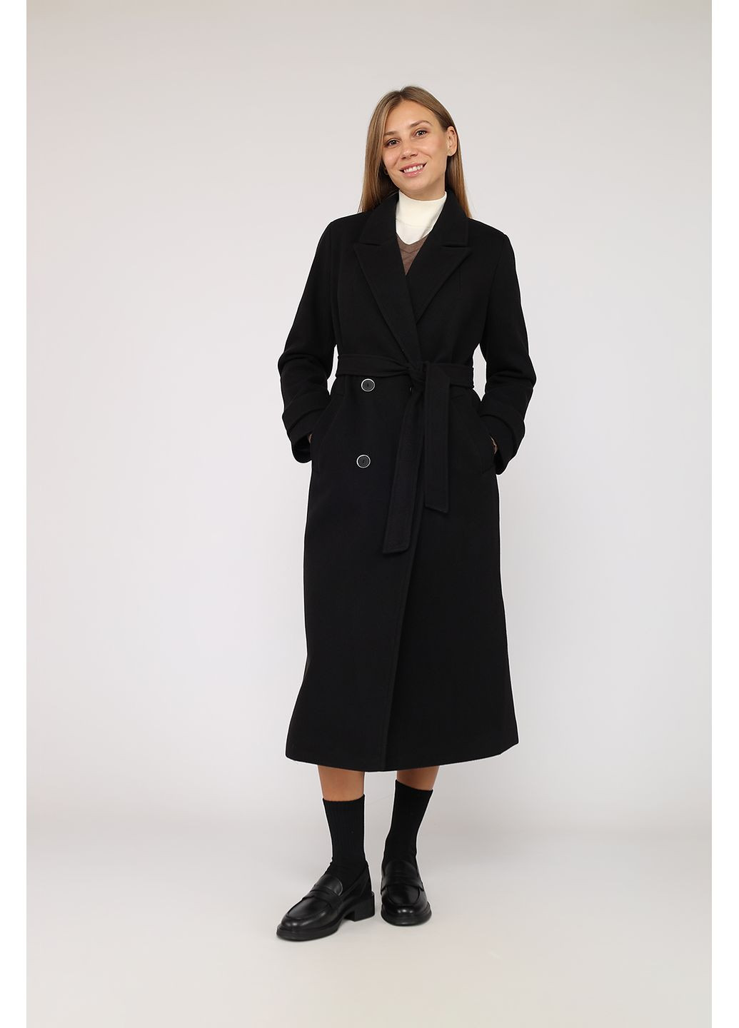 Черное демисезонное Пальто женское цвет черный CB-00278515 Yuki