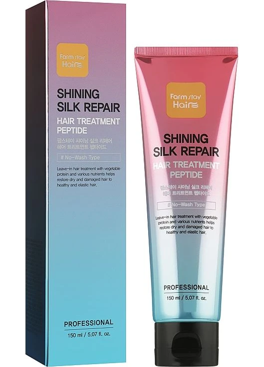 Восстанавливающая маска для волос, с пептидами Shining Silk Repair Hair Treatment Peptide 150ml (883046-67373) FarmStay (379861779)