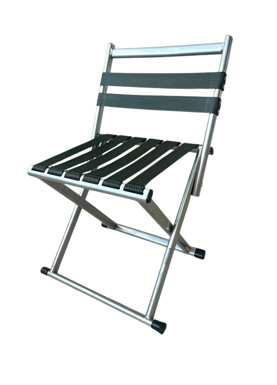 Стул складной со спинкой рыбацкий/туристический с лентами h-56см No Brand (334731776)