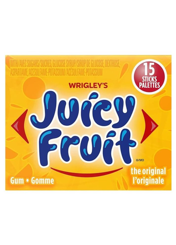 Жевательная резинка Juicy Fruit Gum 15 стыков Wrigley's (319868998)