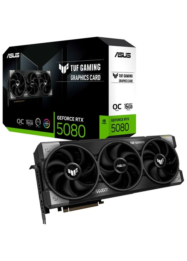 Відеокарта GeForce RTX 5080 16GB GDDR7 256 bit 2730/30000MHz (TUF-RTX5080-O16G-GAMING) Asus (329142508)