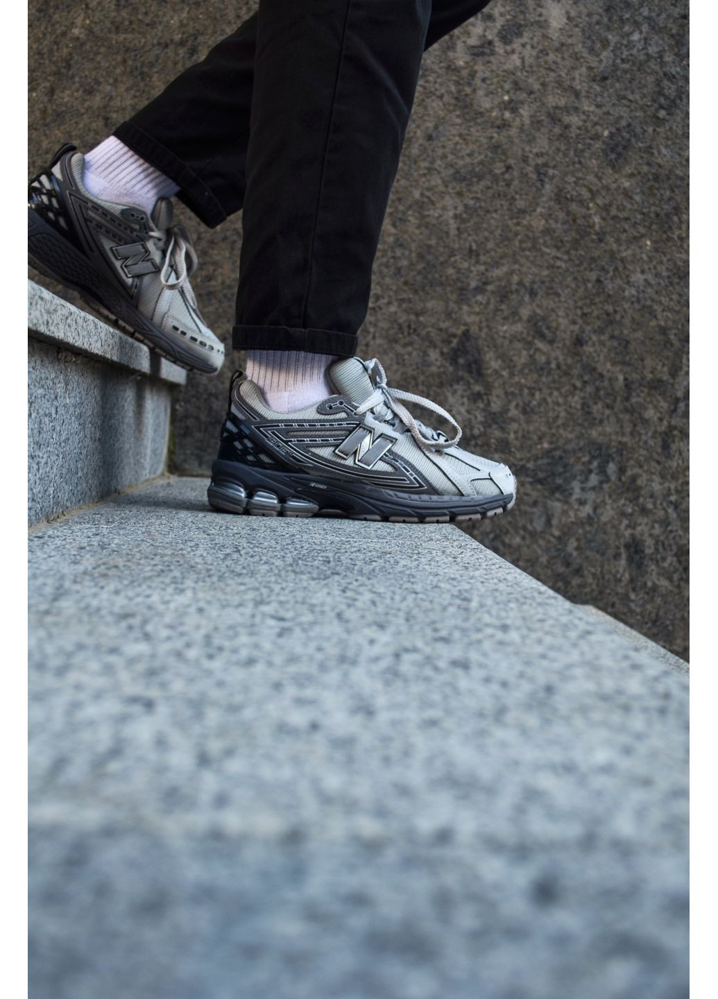 Серые демисезонные кроссовки мужские new balance 1906r grey dark grey нью беланс 1906r No Brand