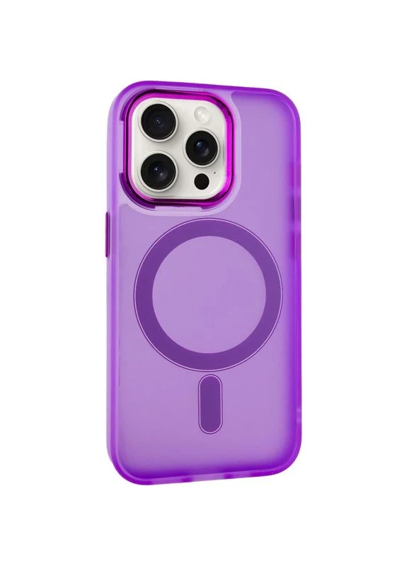 Чехол накладка для Apple iPhone 12 Pro Max MagSafe TPU+PC 6.7" фиолетовый No Brand (402067483)
