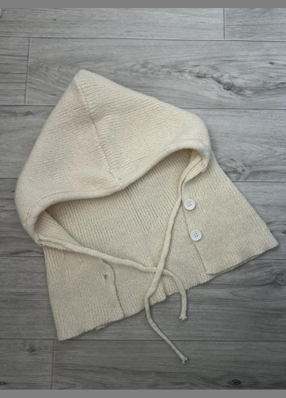 Шапка-капор в'язана One Size 55-58 Чорний (5010) No Brand (358052719)