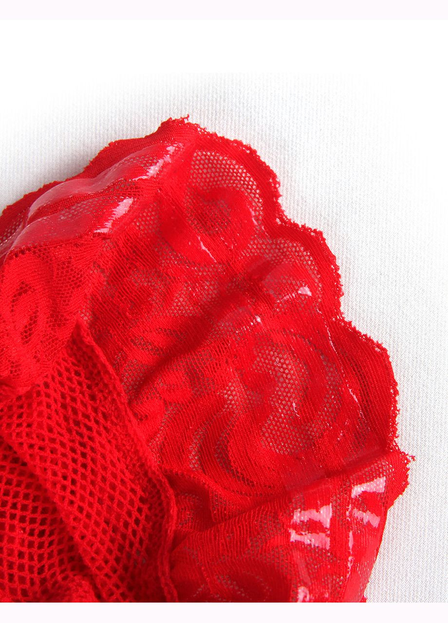 Чулки в сеточку Star Night красные No Brand (303886231)