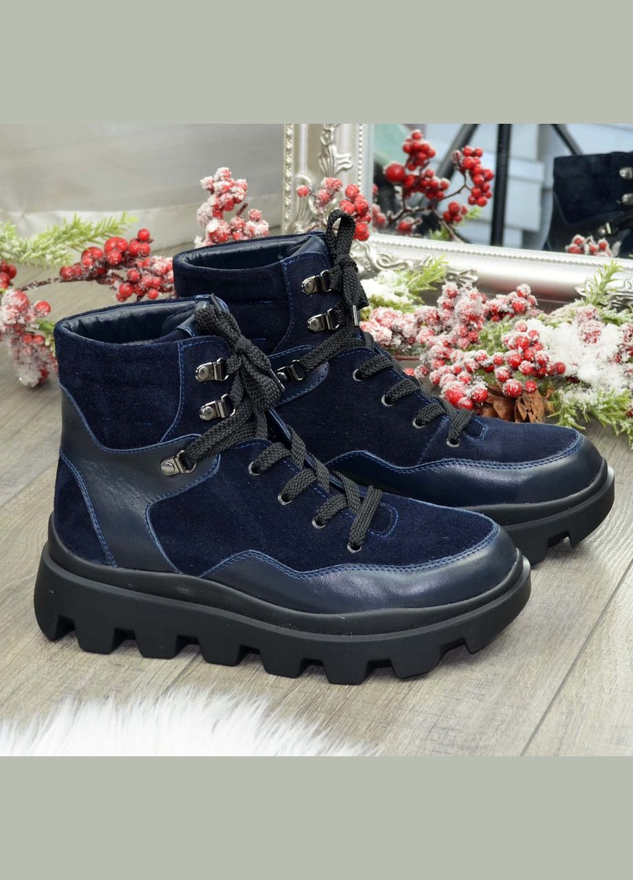 Черевики комбіновані жіночі спортивні, колір синій. 37 розмір Vasha para (304773303)