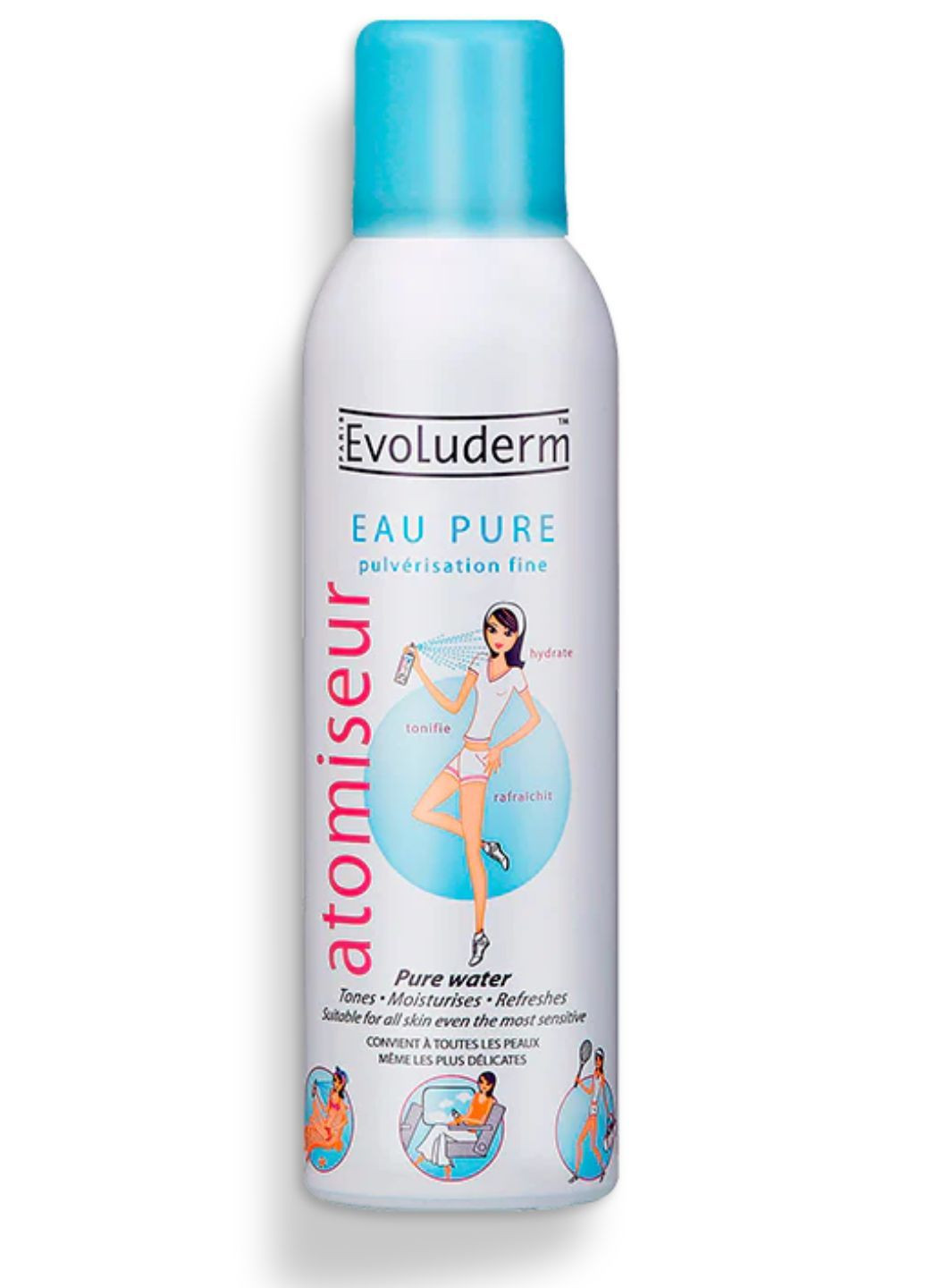 Охлаждающий спрей для лица и тела Atomiseur 150 мл Evoluderm (334688549)
