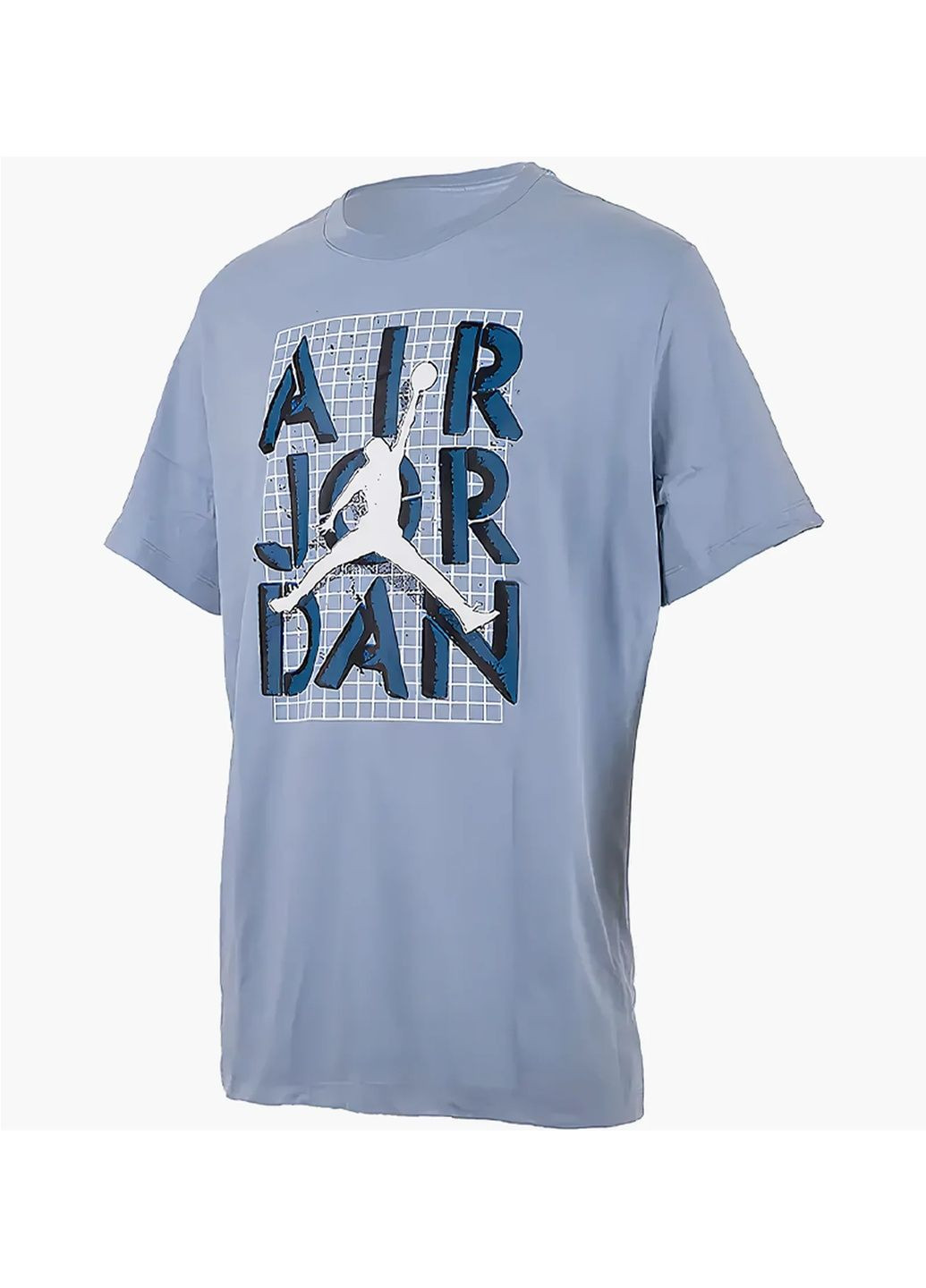 Синяя мужская футболка brand jm stack ss crew blue Air Jordan