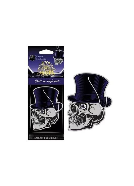 Автомобільний ароматизатор Dia De Los Muertos - Skull in a High Hat Aroma Car (365986144)