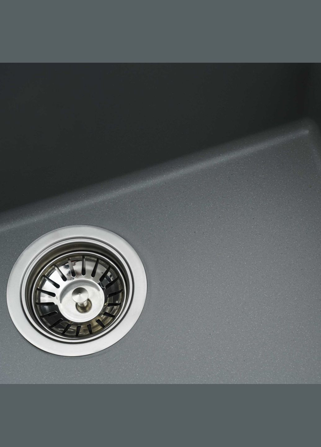 Гранітна мийка для кухні 5444 OASIS матова Сірий металік Platinum (269794968)