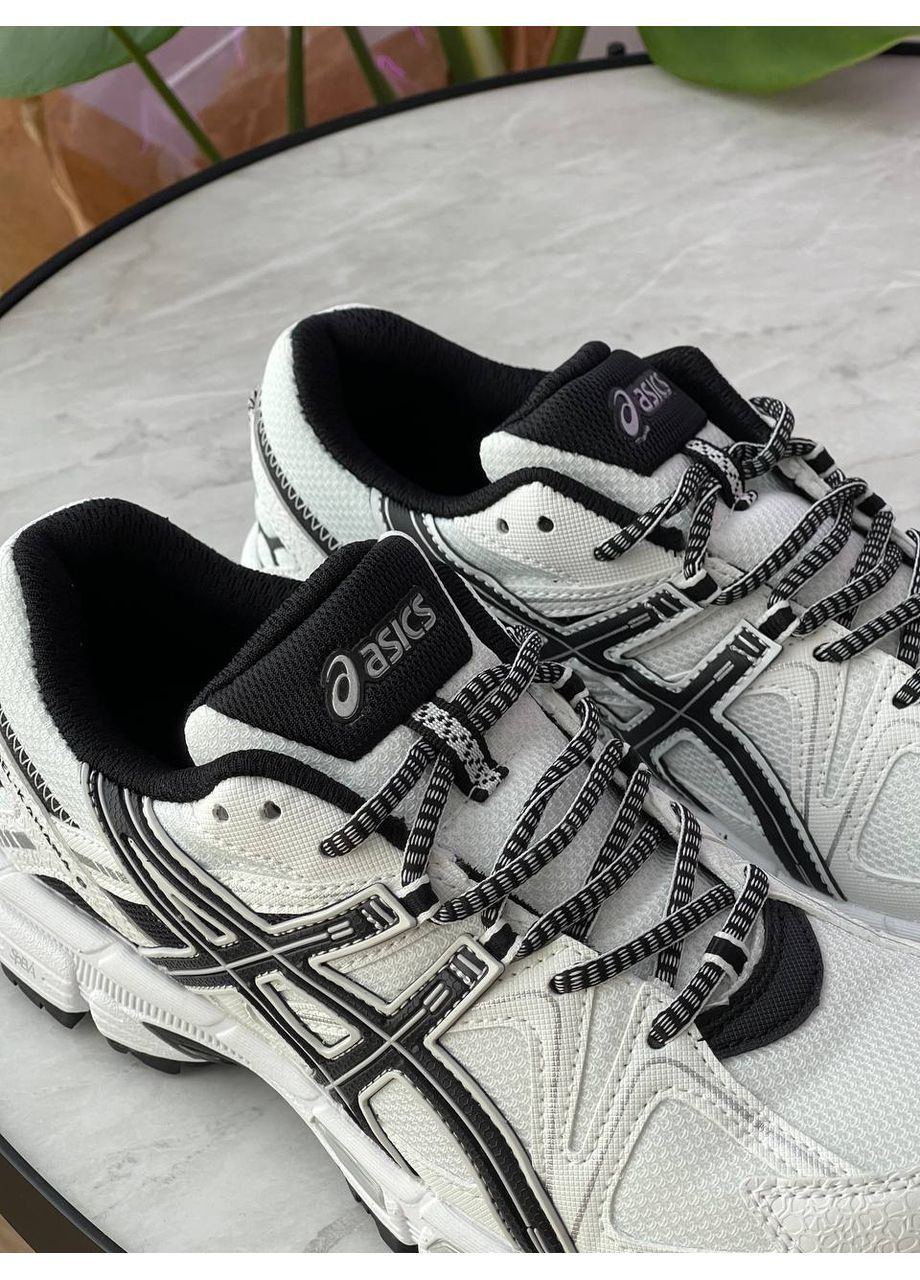 Кроссовки женские и мужские Asics Gel-Kahana 8 White Black | Асикс Гель-Кахана 8 белые черные No Brand белые демисезоны (355339584)