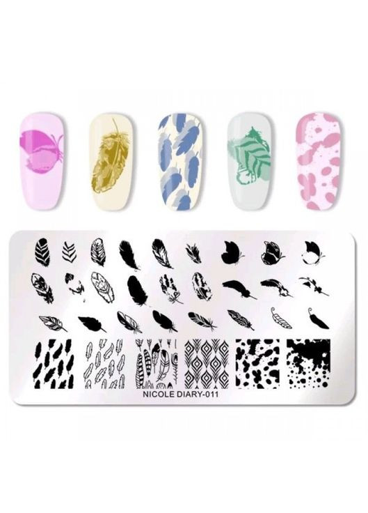 Пластина для стемпинга 011 NICOLE DIARY No Brand (299721544)