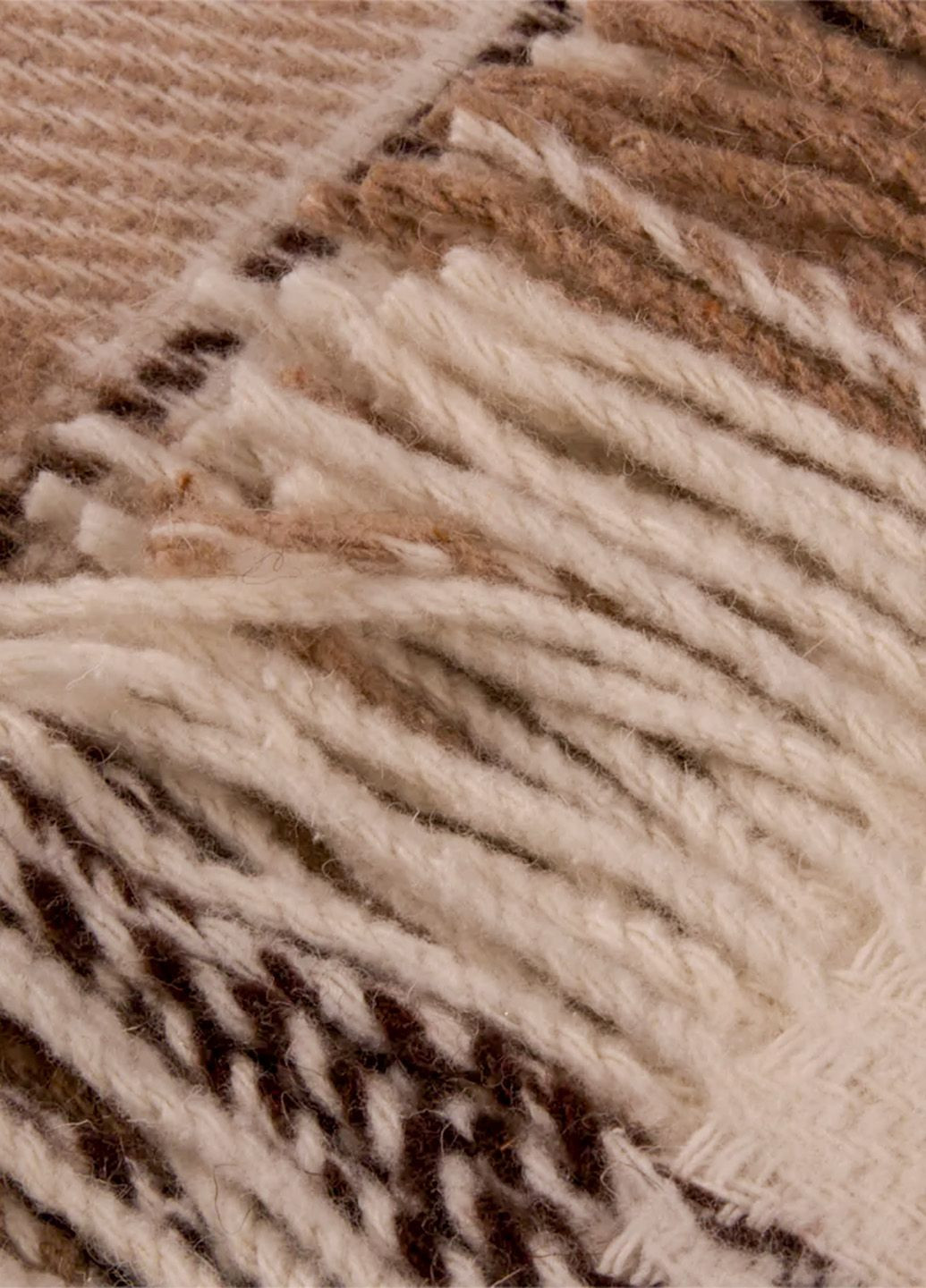 Плед шерстяний Ельф 3 біл-беж-кор 170x210 см Love You (292802994)