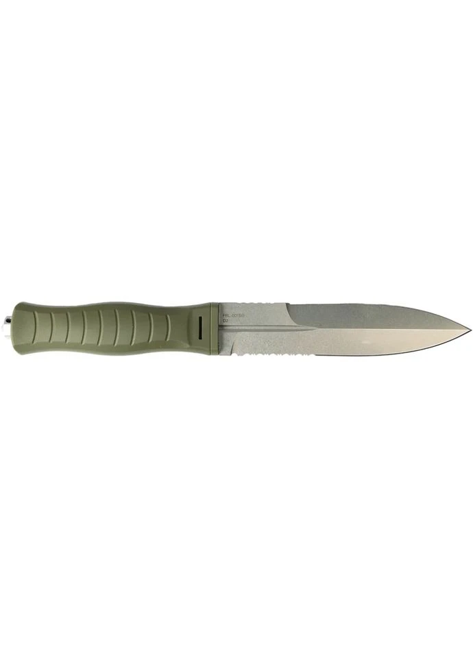 Ніж Neptune SW, olive, туристичний, полусерейтор, 160 мм, D2, 225 г, з чохлом, spear-point Skif (396647244)