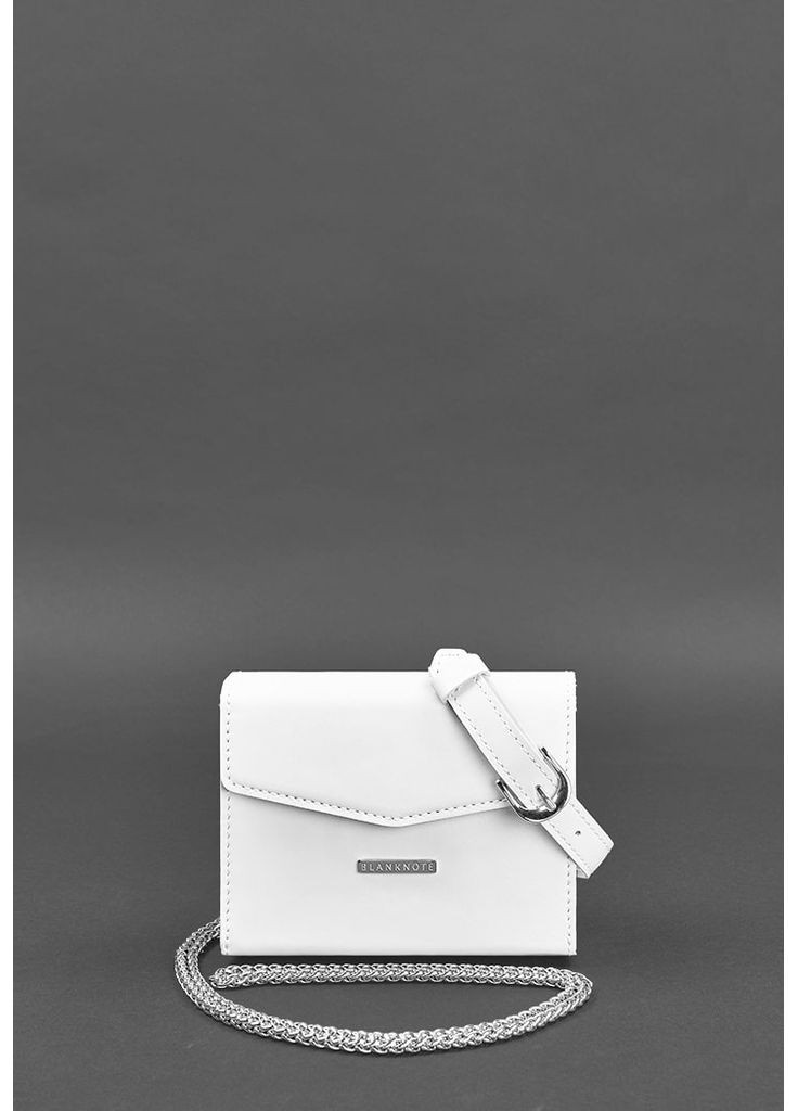 Женская кожаная сумка поясная/кроссбоди Mini белая BlankNote (348359102)