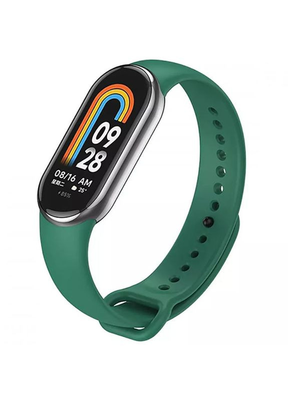 Силиконовый ремешок для Xiaomi Mi Band 8/9/10 Forest green No Brand (361077706)