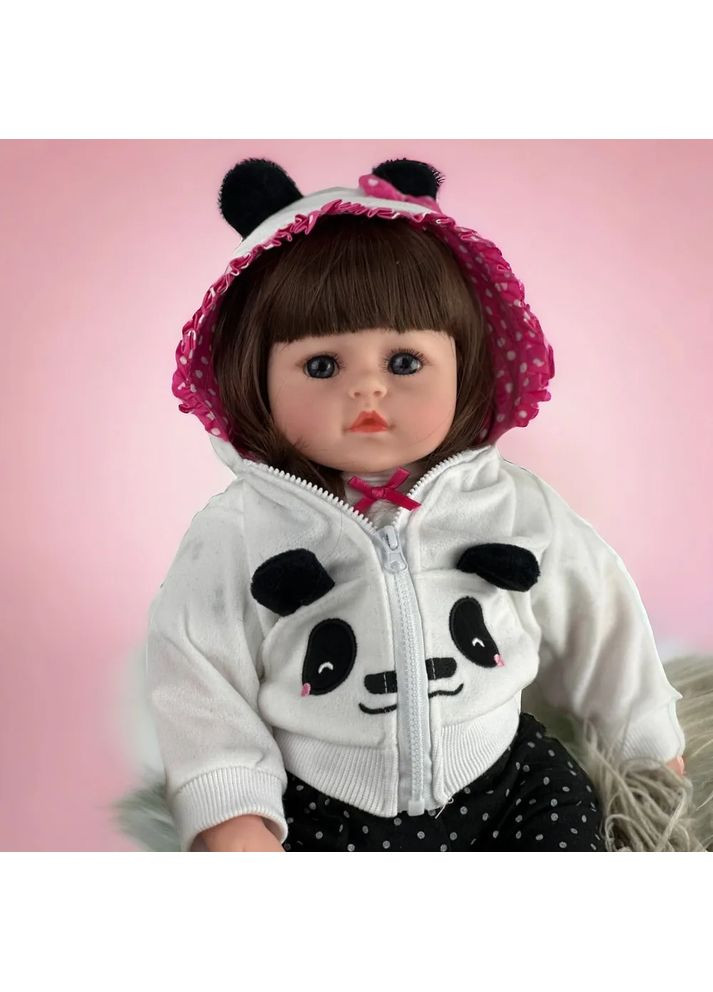 Лялька Реборн панда 48 см з сумочкою No Brand (367736319)
