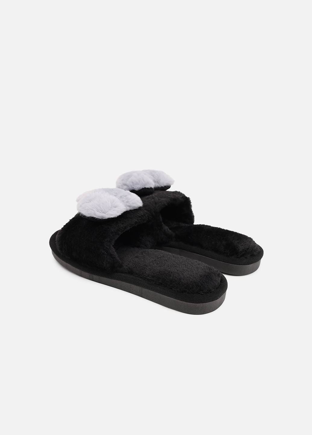 Черные тапочки домашние женские цвет черный cb-00276831 No Brand