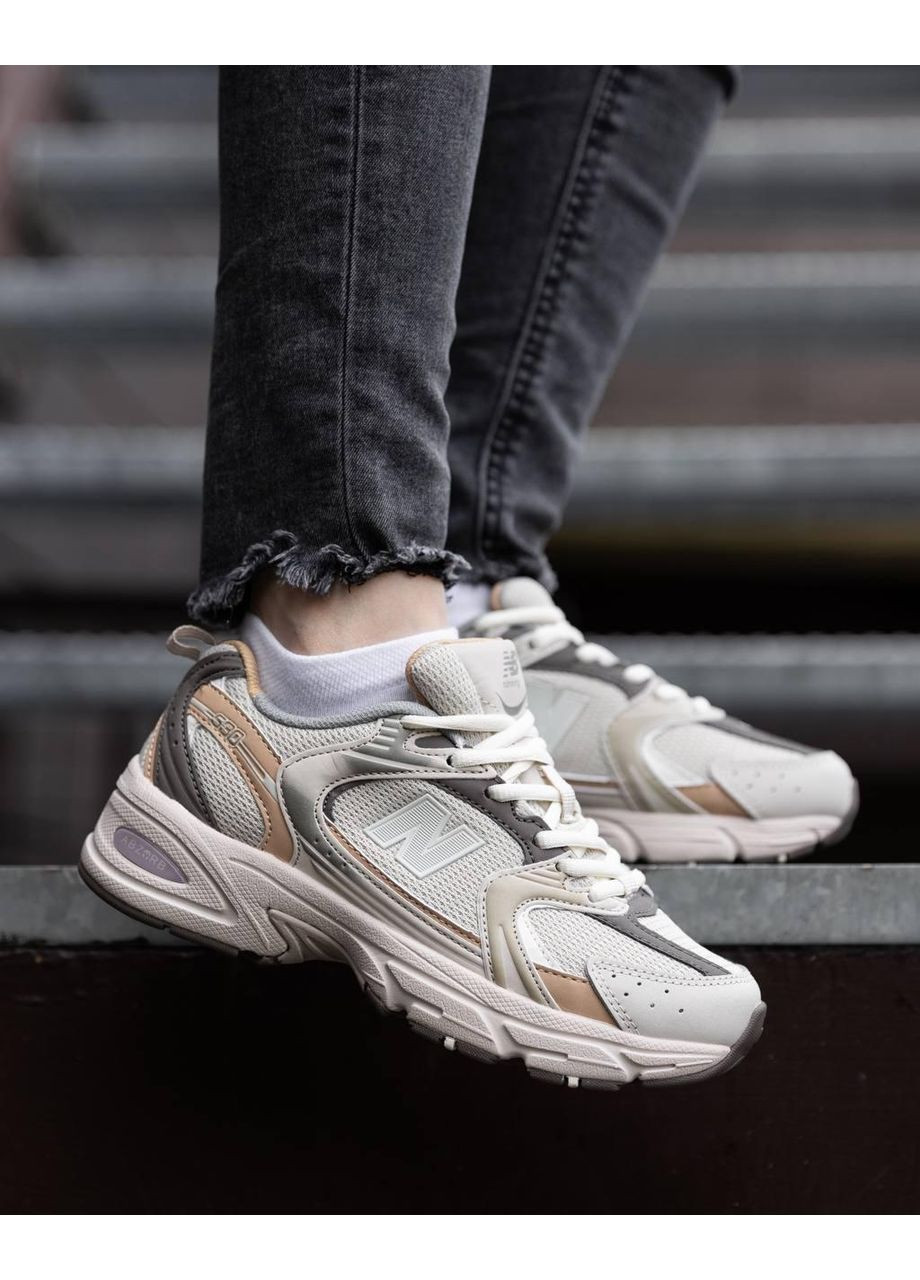Серые демисезонные кроссовки мужские new balance 530 grey beige нью беланс 530 No Brand