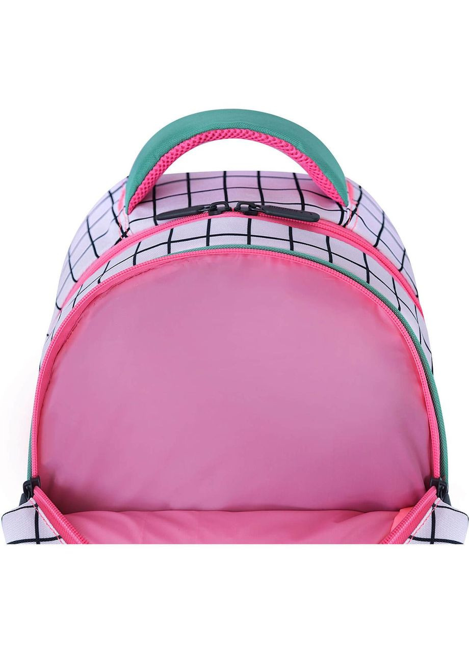 Яскравий шкільний рюкзак для дівчинки "Хрестики-нуліки" ортопедичний Butterfly 21 л 1327 (00565664 Ш) Bagland (298568772)