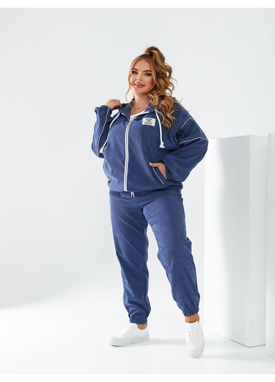 Женский прогулочный костюм из вельвета цвет мята New Trend (304988841)