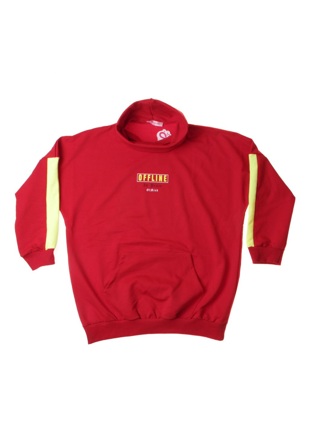 Футболка З Довгим Рукавом Oversize 1034 Червоний Monili (306545374)