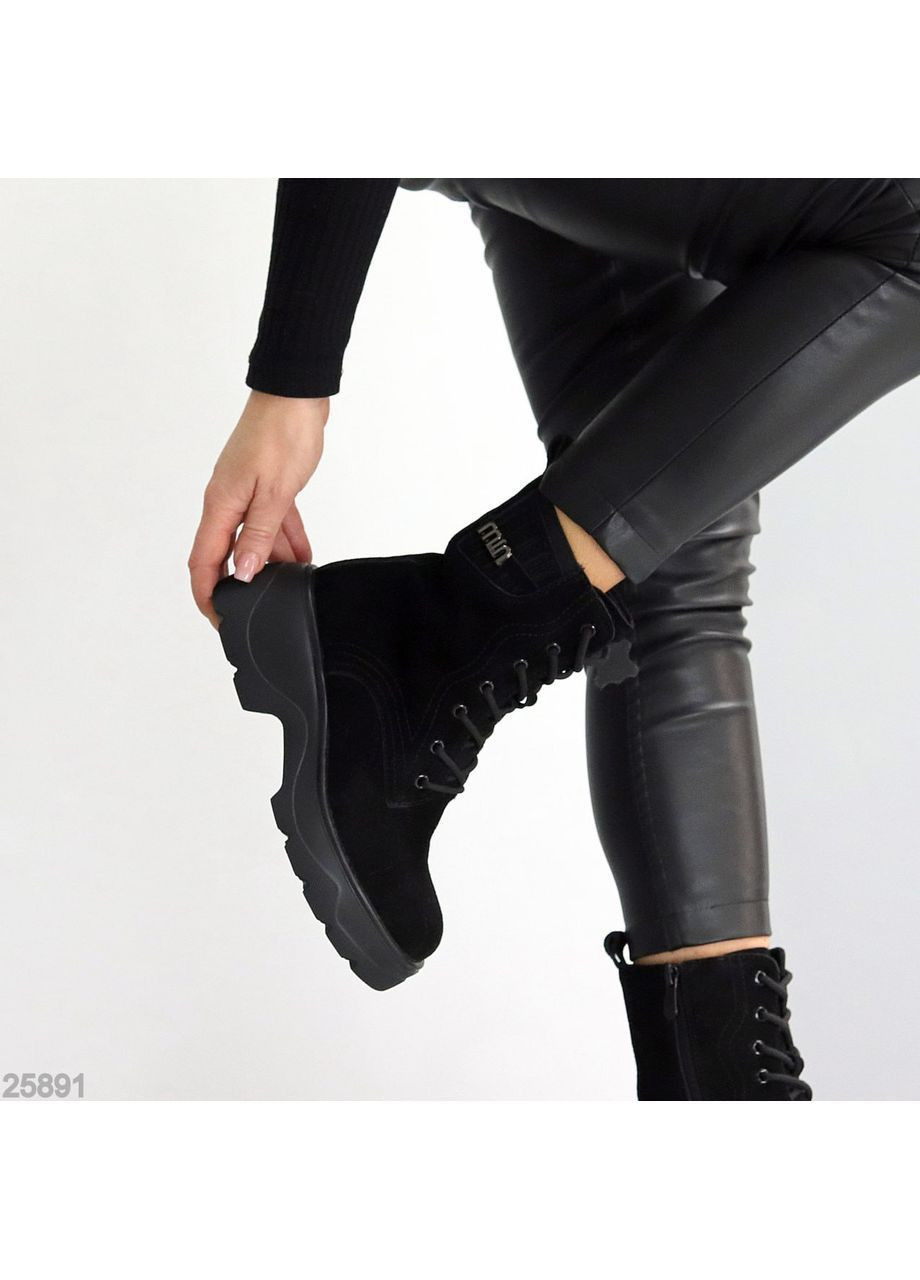 Зимние зимние ботинки Helen из натуральной замши