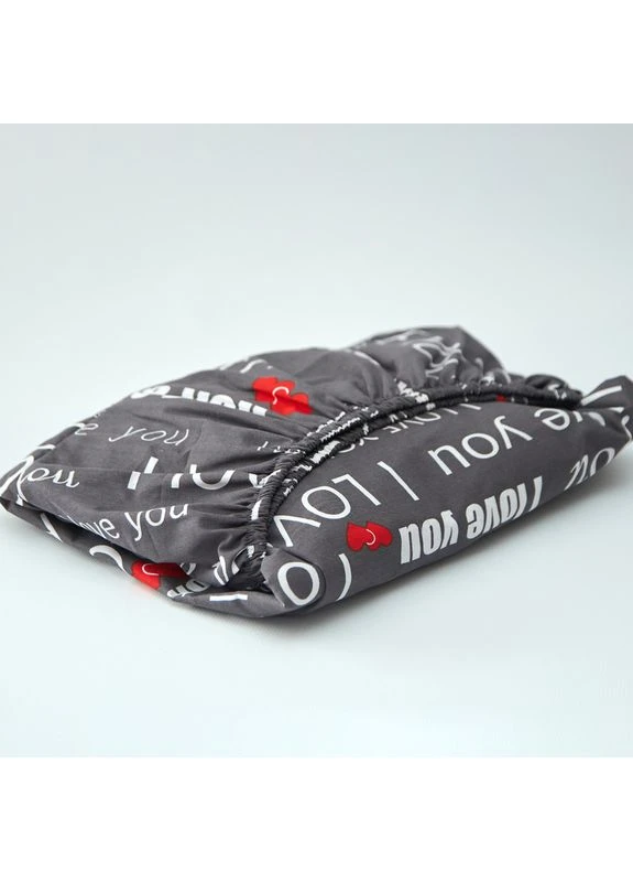 Простирадло на резинці Бязь Gold Люкс 120х190х25 см (MS-850002627) Moon&Star Love You (386591329)
