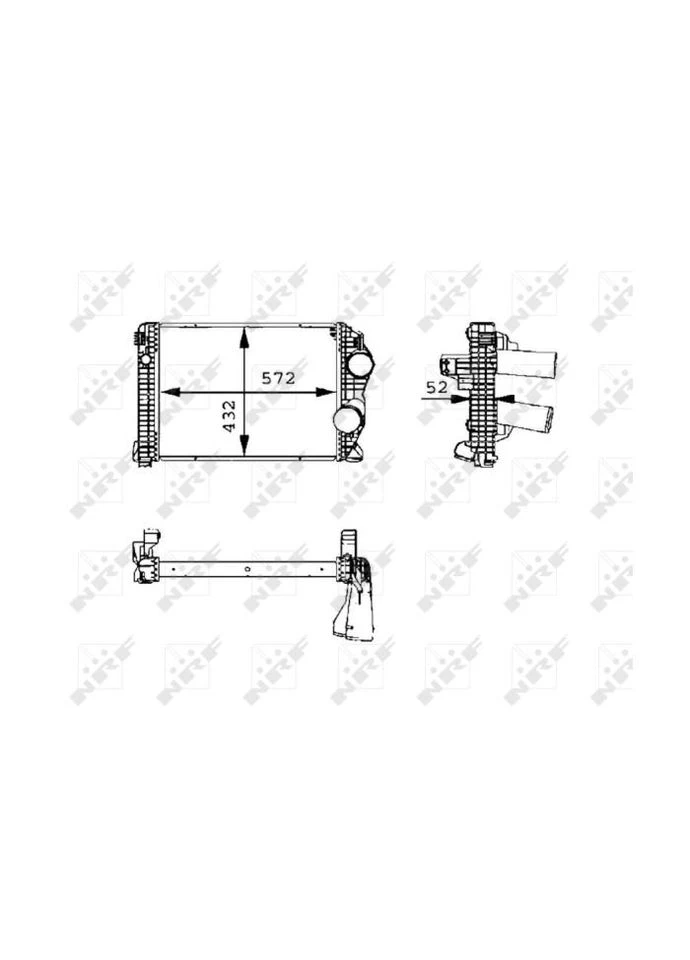 Інтеркулер MERCEDES ATEGO, ATEGO 2 (про-во ) 30210 NRF (366204447)
