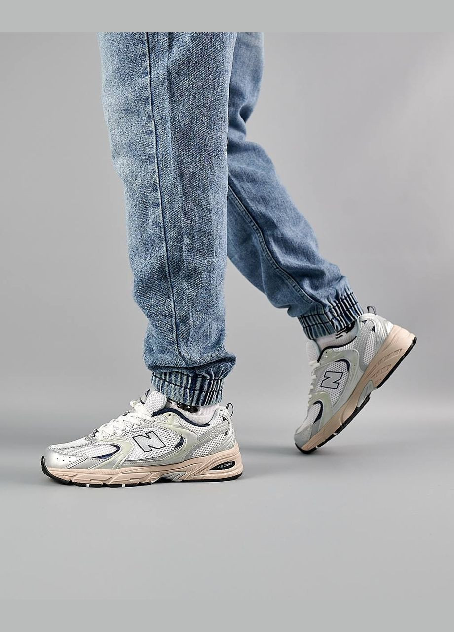 Серые летние кроссовки мужские silver beige men’s premium, вьетнам New Balance 530