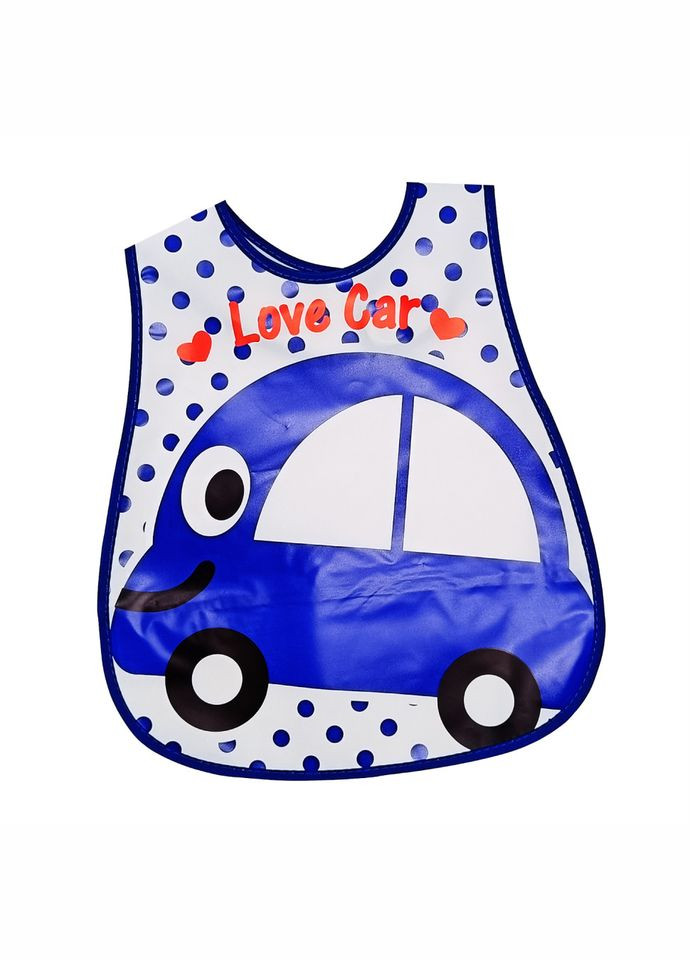 Слюнявчик клеенчатый "Love Car" MGZ-0605-15 на липучке Megazayka (343275492)