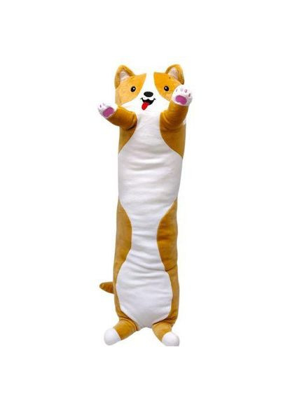 Мягкая игрушка-подушка обнимашка"Пес Батон" 70 см (Рыжий) МІС (372130273)