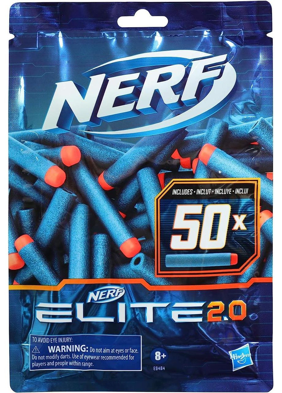 Пули Нерф Элит 2.0 набор 50 штук Nerf Elite 2.0 50-Dart Refill Pack Оригинальные стрелы Hasbro (365251520)