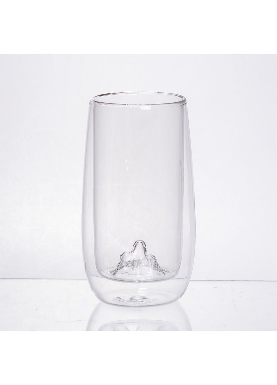 Склянка для напоїв Холодна гора із товстого скла 280 мл 64486-27 Yiwu (370974115)