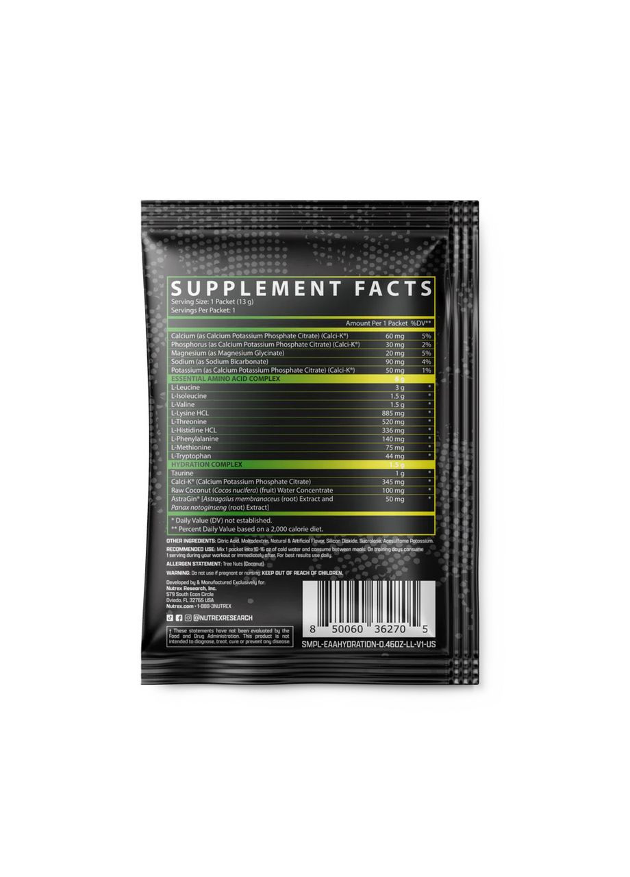 Samples EAA Hydration - 13g Lemon Lime Nutrex (369397033)