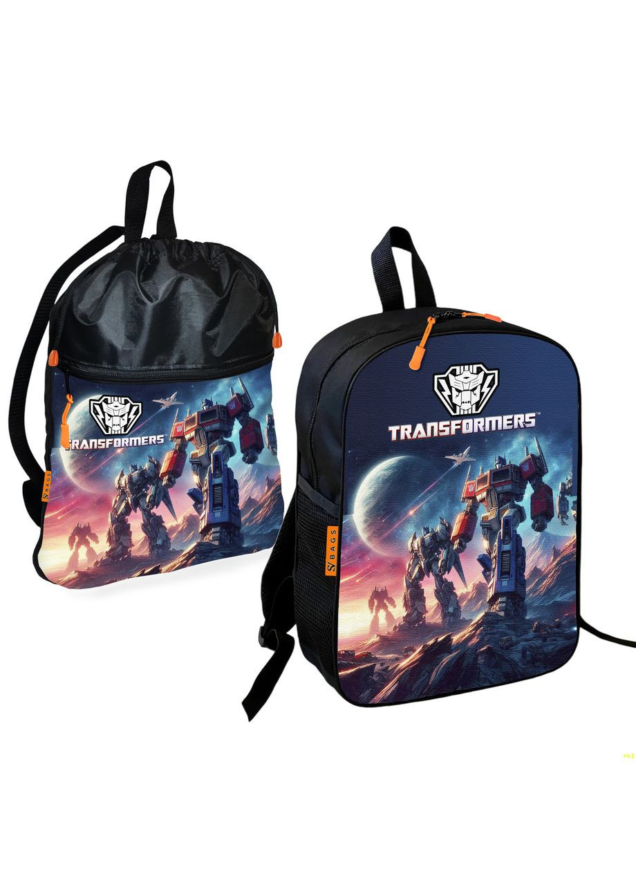 Школьный рюкзак детский Трансформеры + Сумка для обуви спортивной формы рюкзак-мешок мальчику (2167) No Brand (331532988)