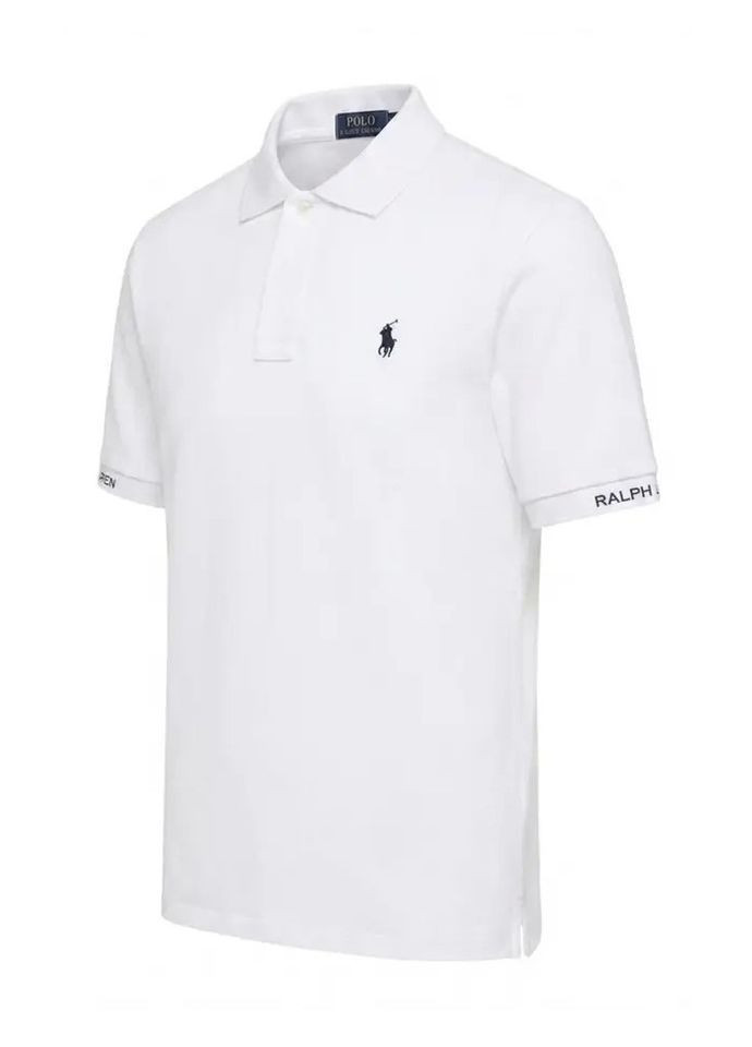 Белая футболка-поло мужское для мужчин Polo Ralph Lauren