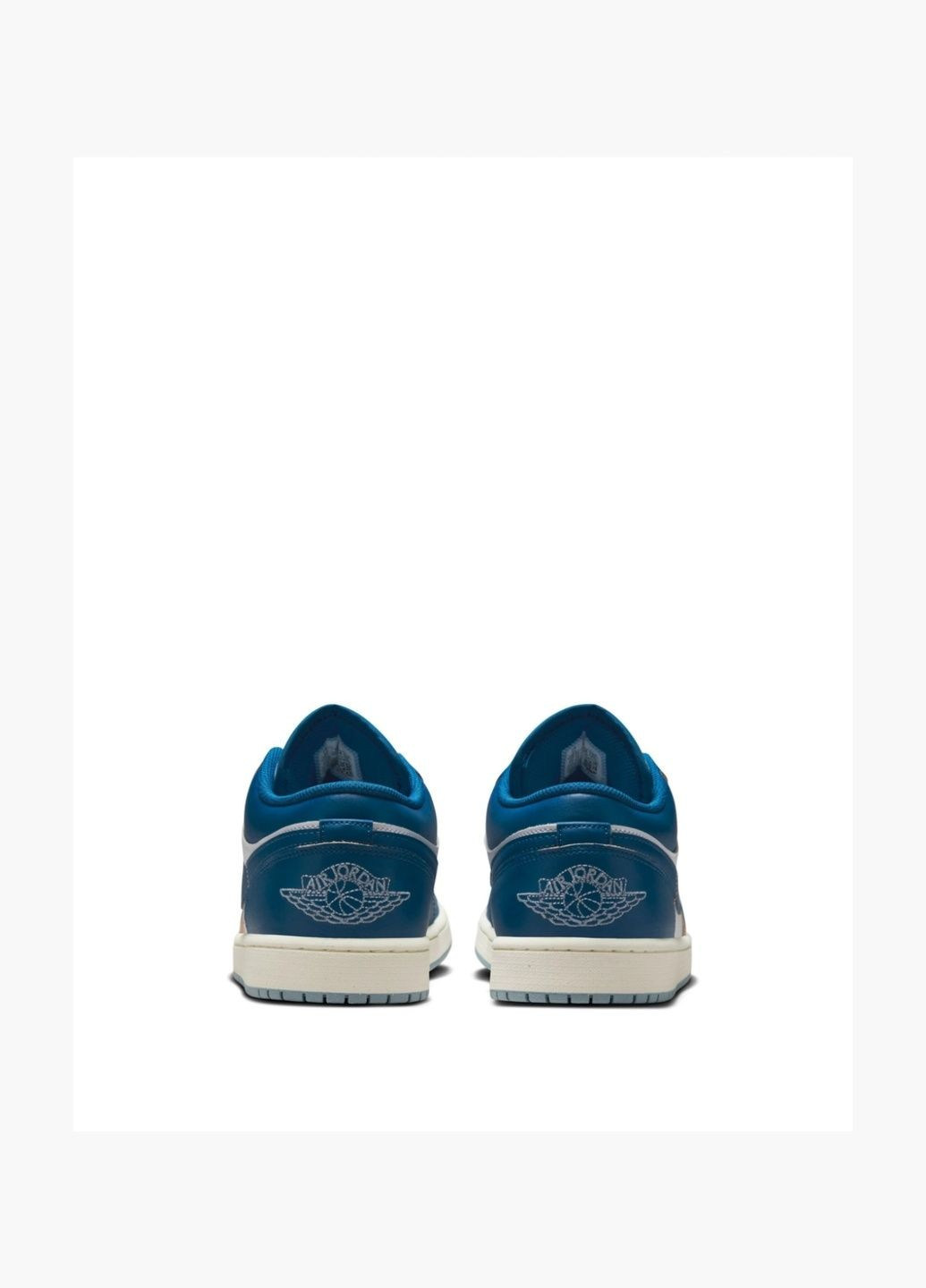 Белые демисезонные кроссовки мужские air 1 low se industrial white/blue fn5214-141 Air Jordan