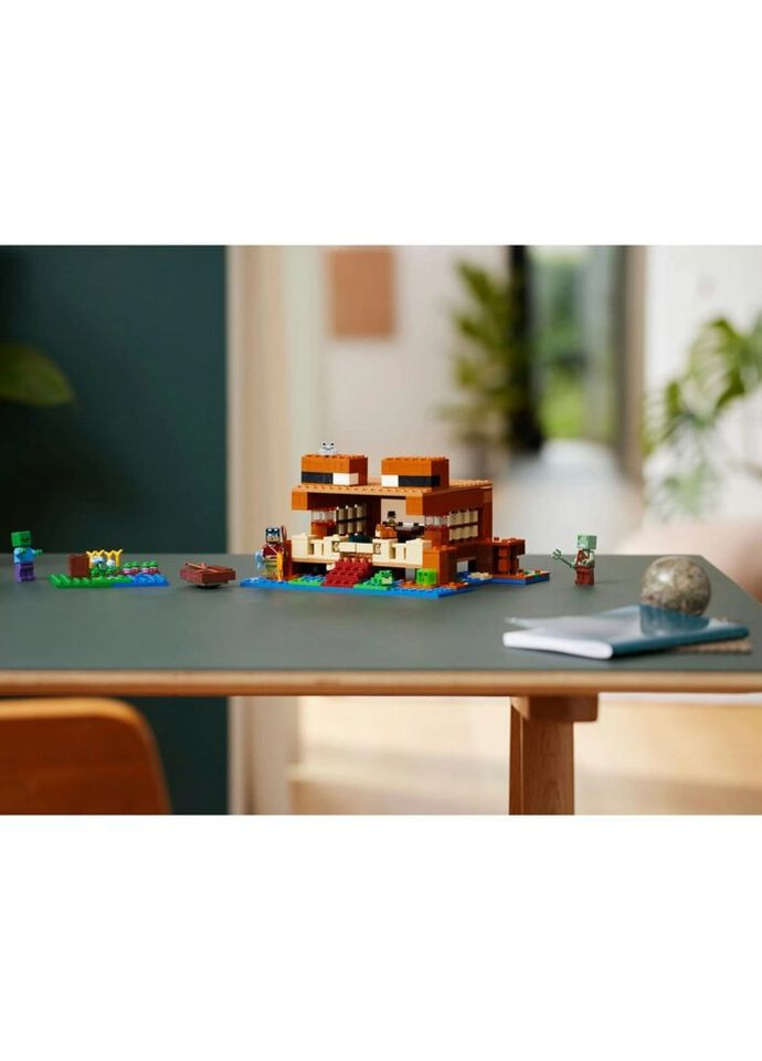 Конструктор Minecraft Будинок у формі жаби 400 деталей (21256) Lego (281425579)
