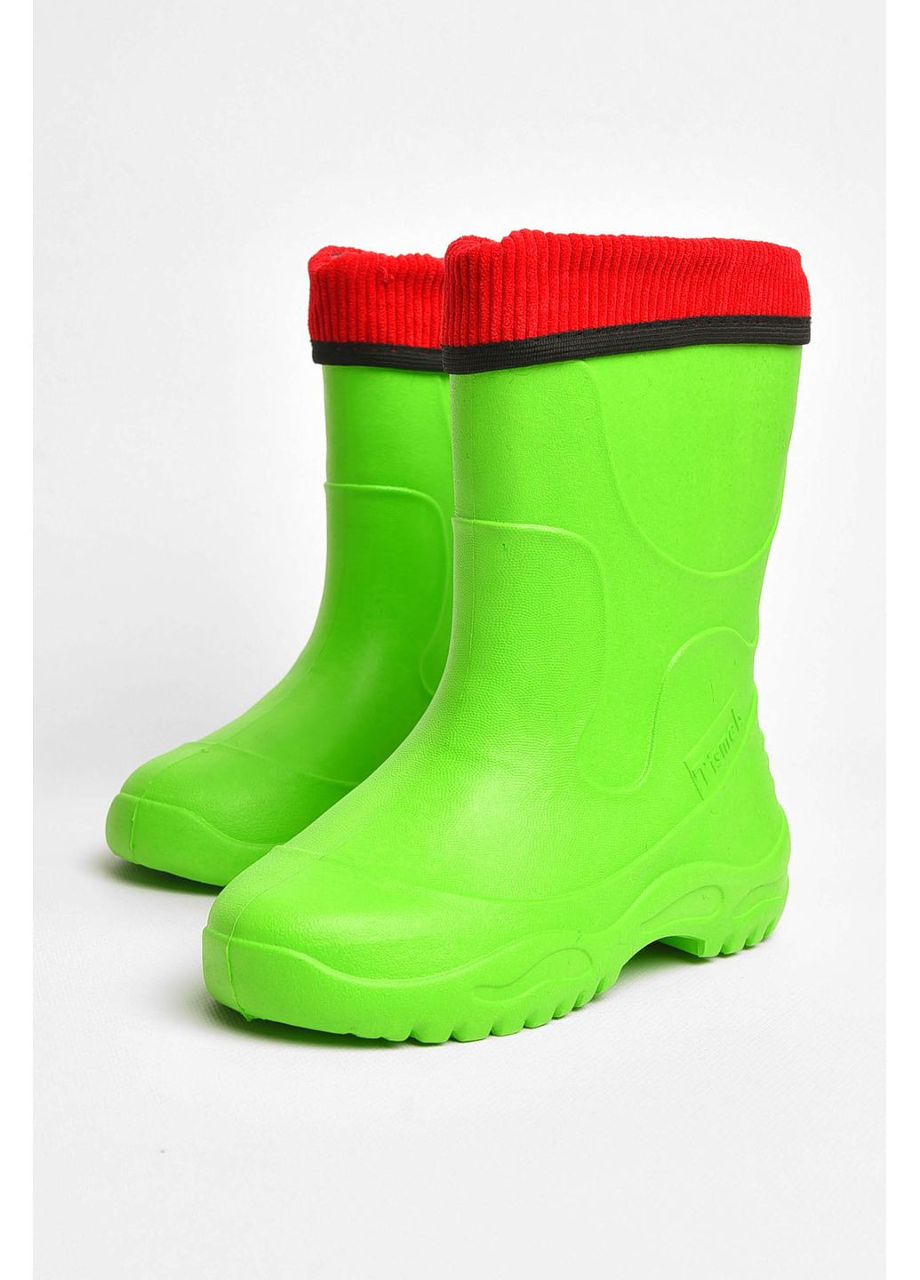 Осенние сапоги пена детские для подростка зеленого цвета со сьемным носком Let's Shop