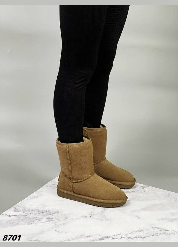 Угги натуральная замша хаки, зимние угги, зимние сапоги, сапожки ITTS (302388759)