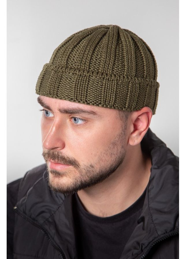 Чоловіча шапка в'язана 2*2 "Аксель" міні-біні Braxton (366031769)