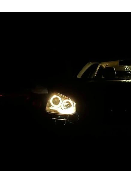 Права (пасажирська) фара Volkswagen 5 (2003-2009) чорна з лінзами та кільцями (ЦЕНА ЗА 1 ШТ) Tuning-Tec Golf (398186557)