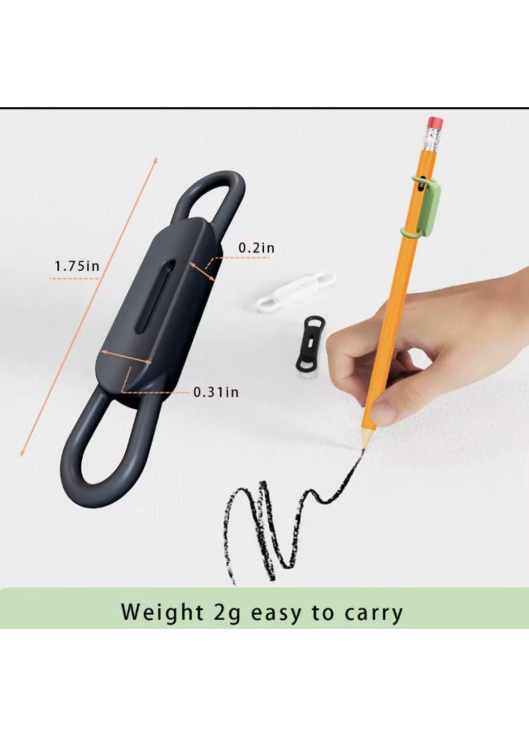Магнітний органайзер-тримач для кабелю ручок і стилусів 5 шт Чорний Lencent (355889266)