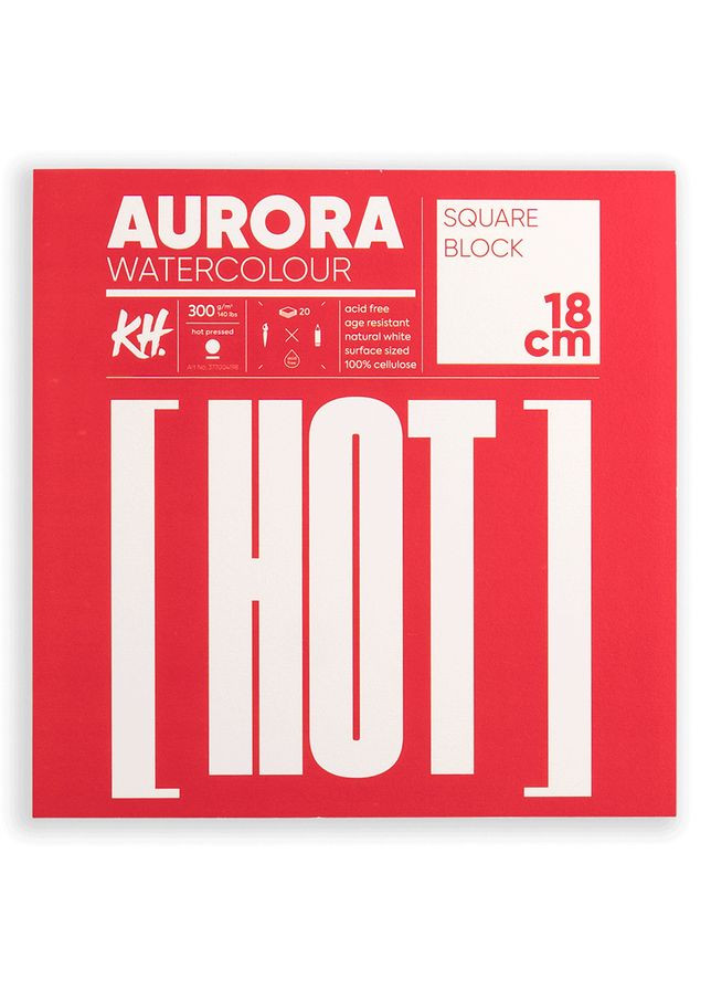 Склейка-блок для акварели Watercolour 300г/м2 20 л HP (проклейка 4 стороны) мелкое зерно Aurora (362578975)