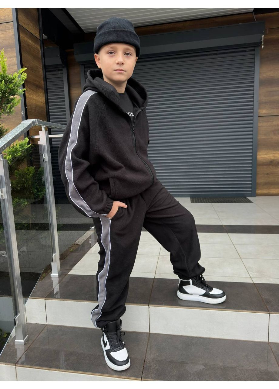 Флисовый подростковый костюм теплый долговечный материал No Brand (368525395)