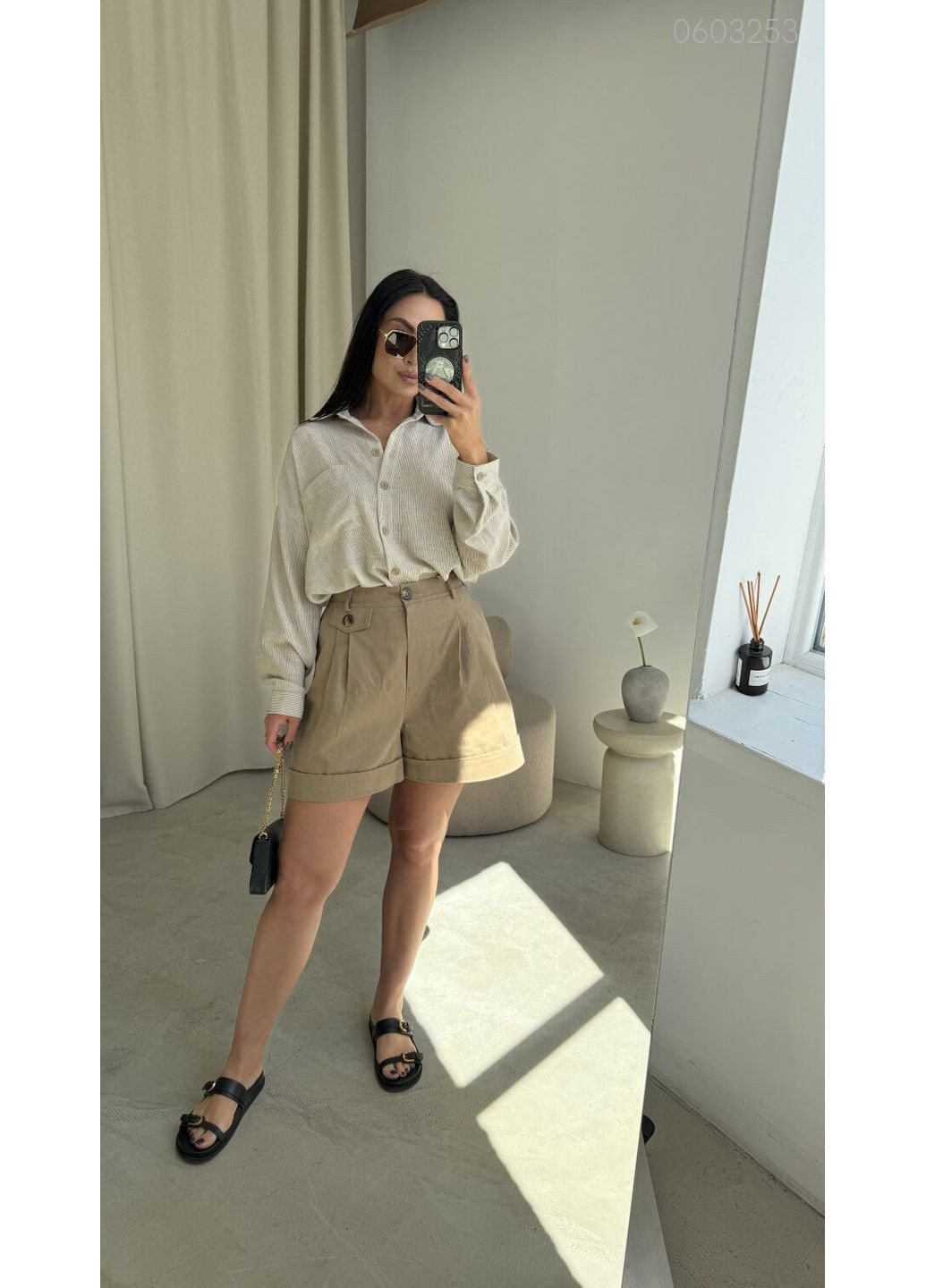 Жіночі шорти Мод: №8 (тауповий) 0603253 Peony (352261050)