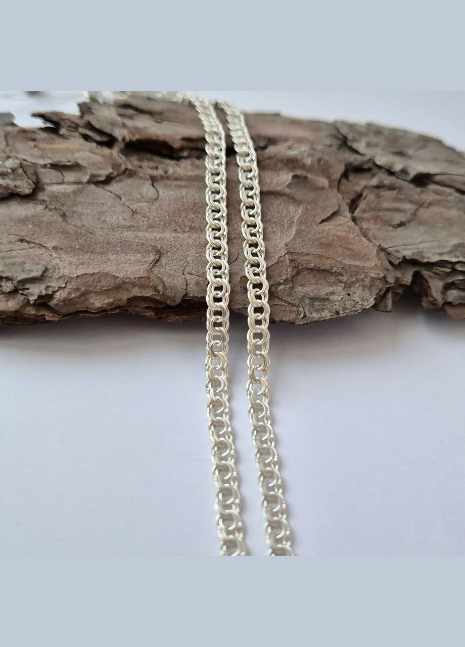 Срібна цепочка ланцюжок Плоский Бісмарк cм 3 мм срібло 925 проби 81001 10.18г No Brand (315049879)